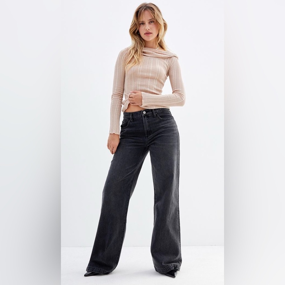 Pacsun black womens jeans Lena super baggy  size 26